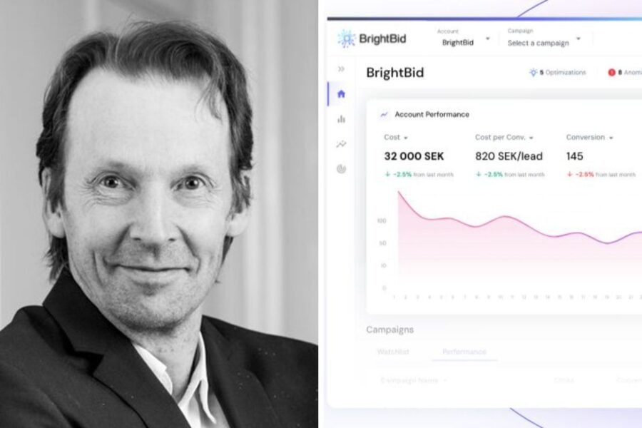 Fyra flaggor i BrightBids företrädesemission - Brightbid huvudägare Christer Fåhraeus