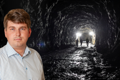 Gruvgång i Viscaria-gruvan