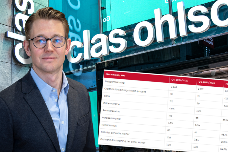 Clas Ohlsons VD Kristofer Tonström och resultat från Q4