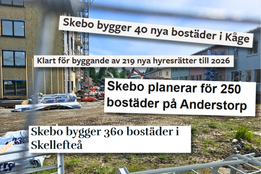 Kostnadsexplosionen för Skellefteås bostäder – från 100 miljoner till 2 miljarder - Skebo bygger lägenheter