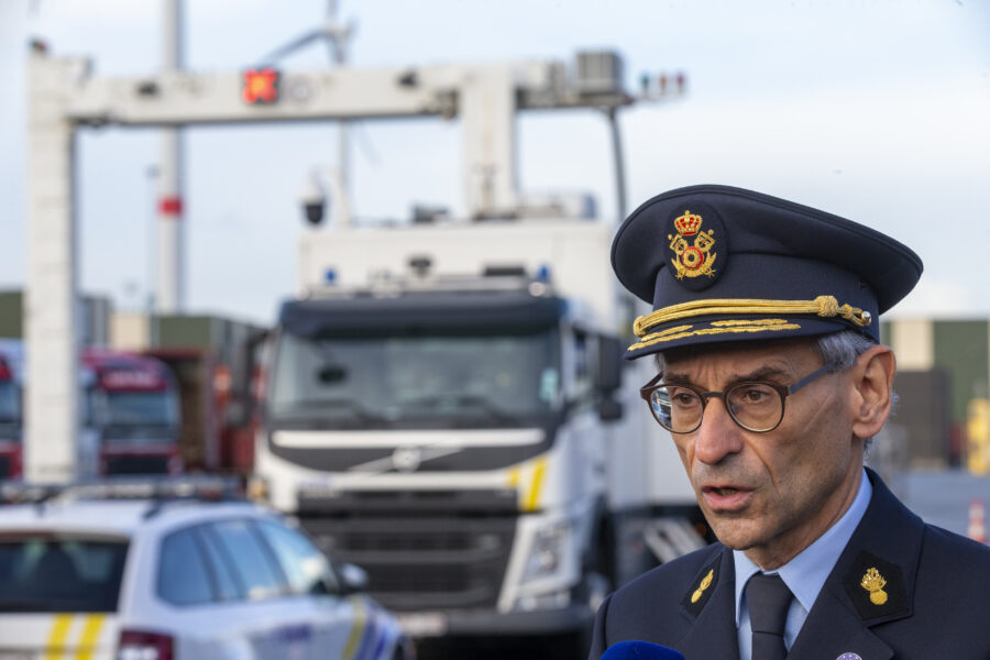 BELGIUM CUSTOMS PRESS MOMENT DRUGS