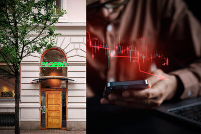 Businessman Investor money loss analyze stock chart, forecast and analysis graph, economic slowdown, inflation crisis, loan interest risk, crisis stock market, investment concept.